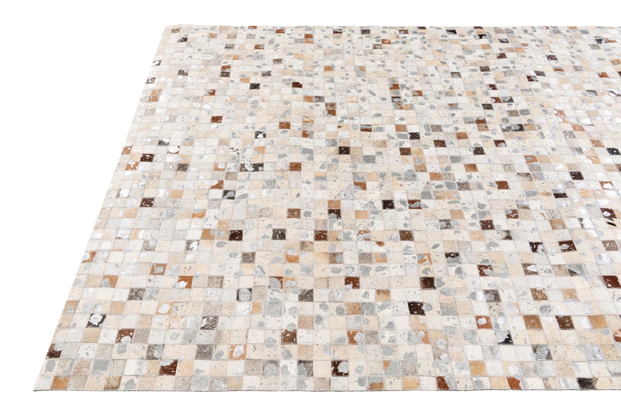 5' 1 x 7' 10 Cowhide Stocks Rug