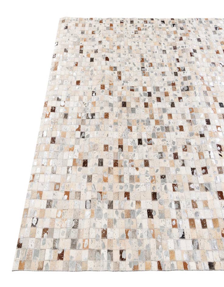Detail image of 5' 1 x 7' 10 Cowhide Stocks Rug