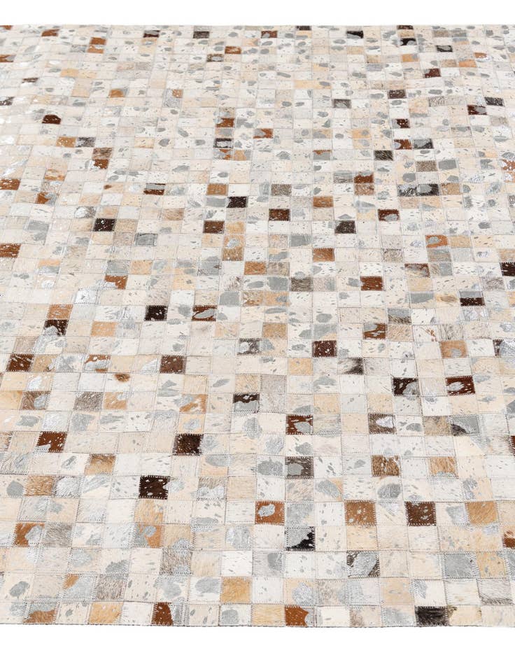 Detail image of 5' 1 x 7' 10 Cowhide Stocks Rug