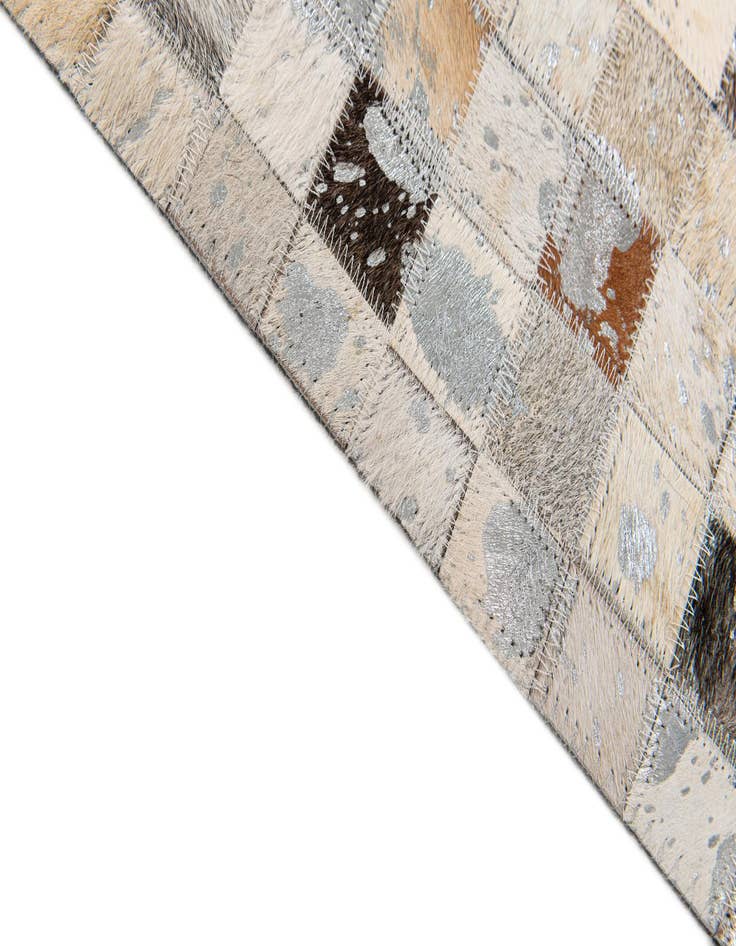 Detail image of 5' 1 x 7' 10 Cowhide Stocks Rug