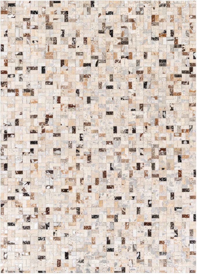 Detail image of 5' 4 x 7' 6 Cowhide Stocks Rug