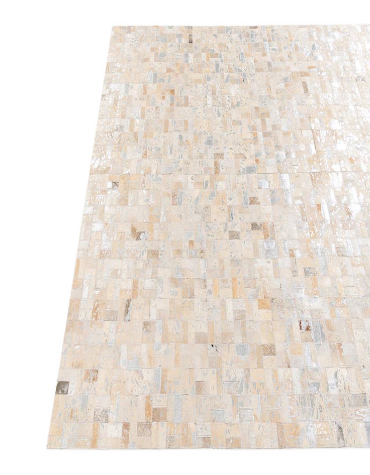 Detail image of 5' 3 x 7' 5 Cowhide Stocks Rug