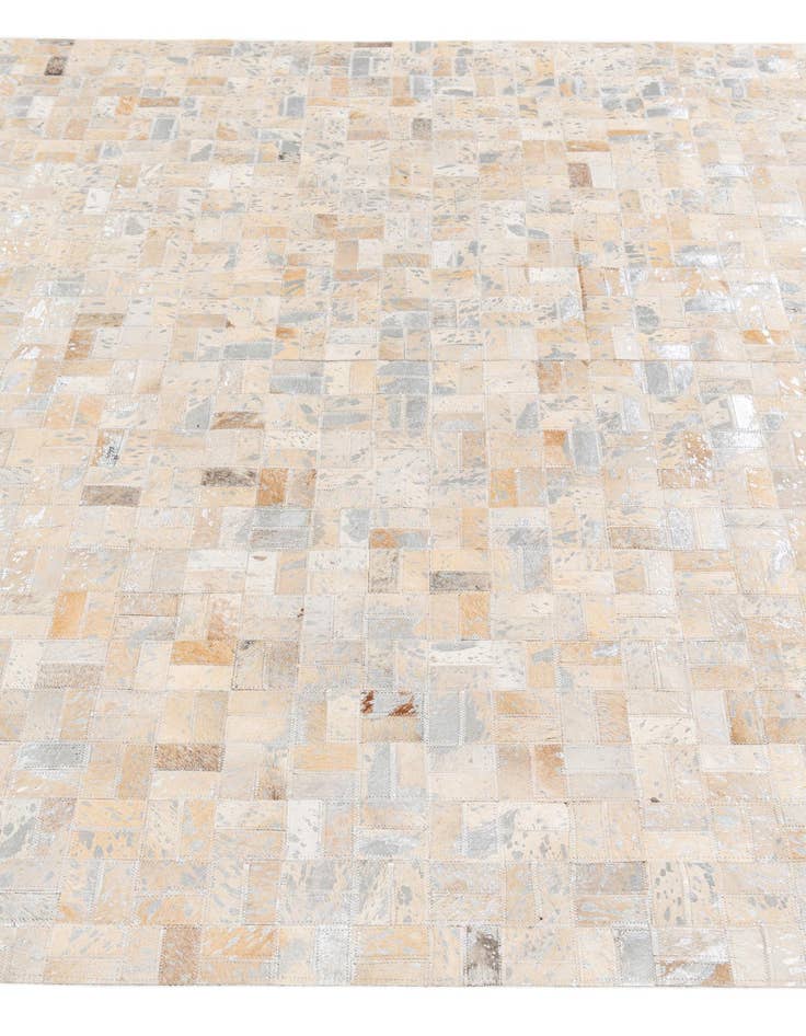 Detail image of 5' 3 x 7' 5 Cowhide Stocks Rug