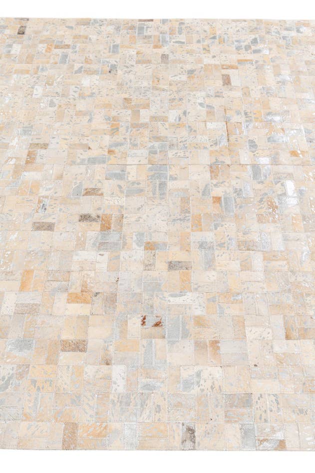 Detail image of 5' 3 x 7' 5 Cowhide Stocks Rug