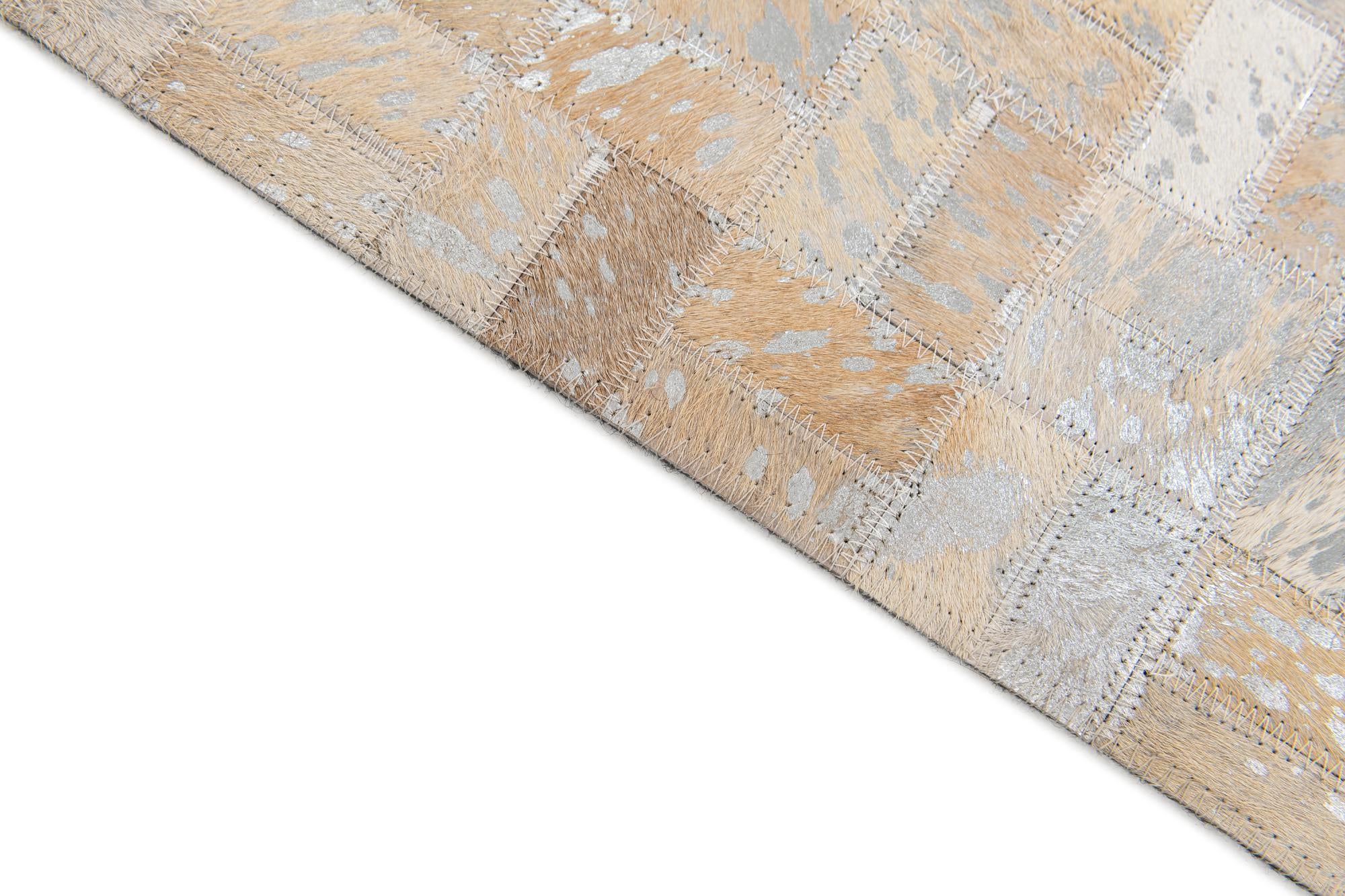 5' 3 x 7' 5 Cowhide Stocks Rug