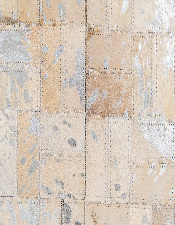 Detail image of 5' 3 x 7' 5 Cowhide Stocks Rug