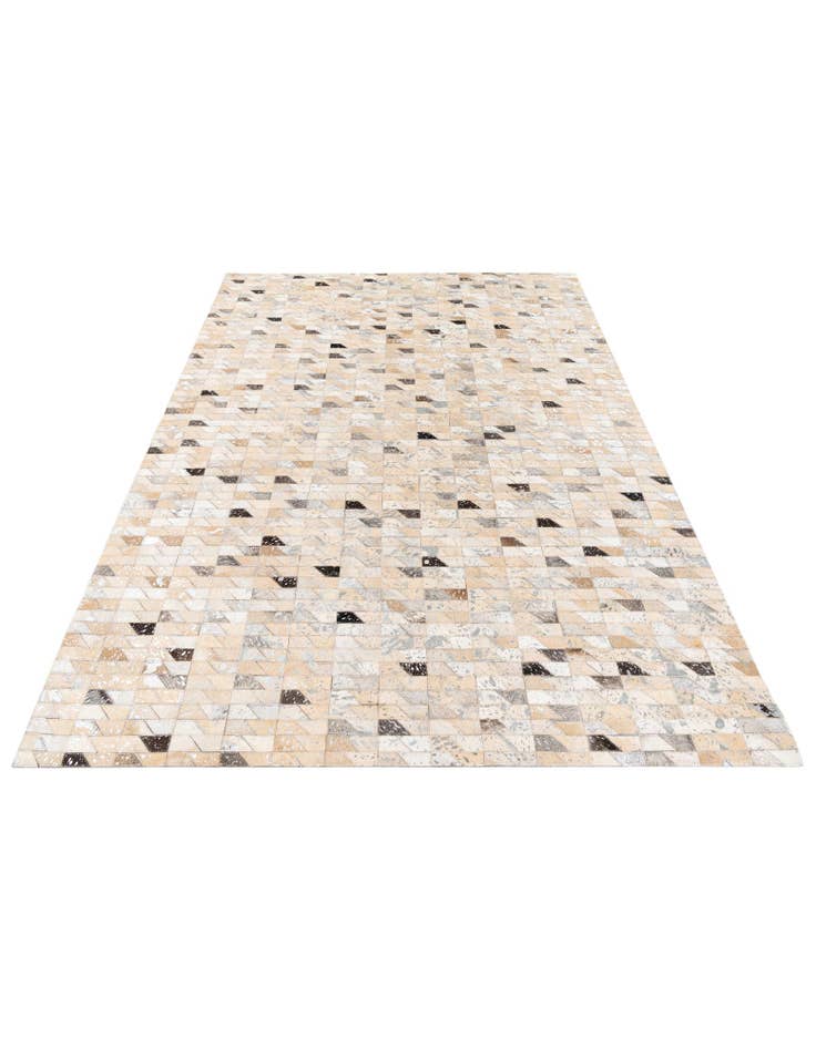 Detail image of 5' 4 x 7' 6 Cowhide Stocks Rug