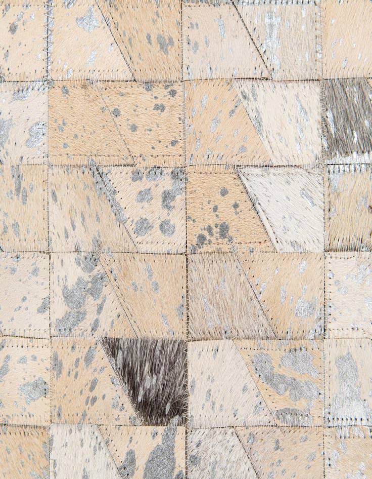 Detail image of 5' 4 x 7' 6 Cowhide Stocks Rug