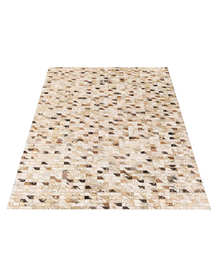 Detail image of 5' 6 x 7' 6 Cowhide Stocks Rug