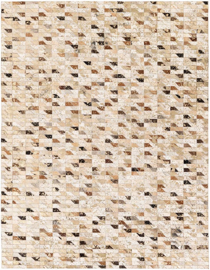 Detail image of 5' 6 x 7' 6 Cowhide Stocks Rug