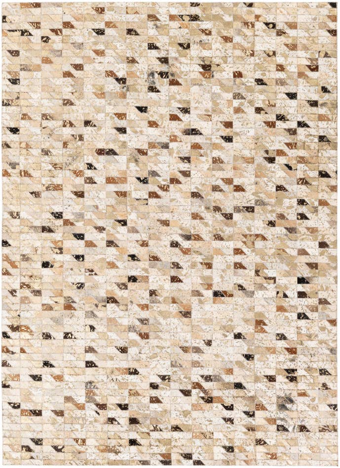Detail image of 5' 6 x 7' 6 Cowhide Stocks Rug