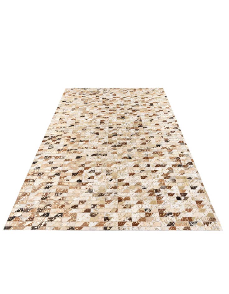 Detail image of 5' 4 x 7' 5 Cowhide Stocks Rug