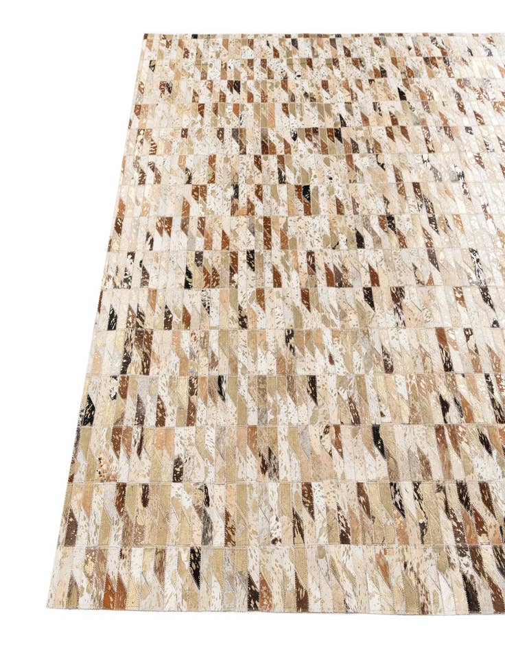 Detail image of 5' 4 x 7' 5 Cowhide Stocks Rug