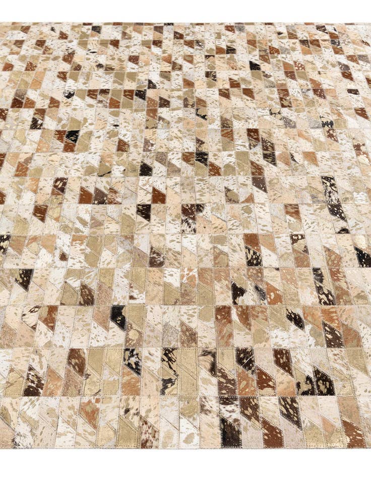 Detail image of 5' 4 x 7' 5 Cowhide Stocks Rug