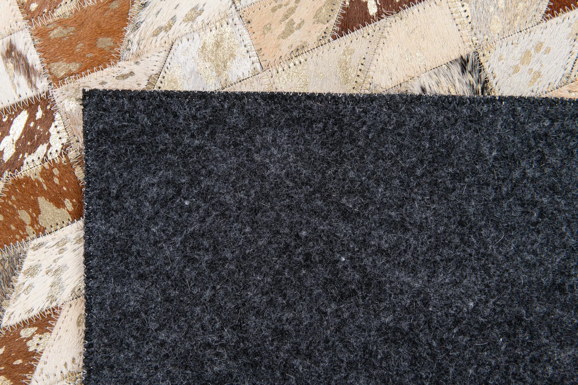 5' 4 x 7' 5 Cowhide Stocks Rug