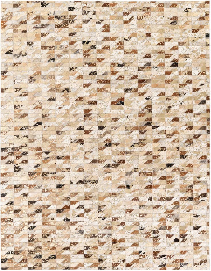 Detail image of 5' 4 x 7' 5 Cowhide Stocks Rug