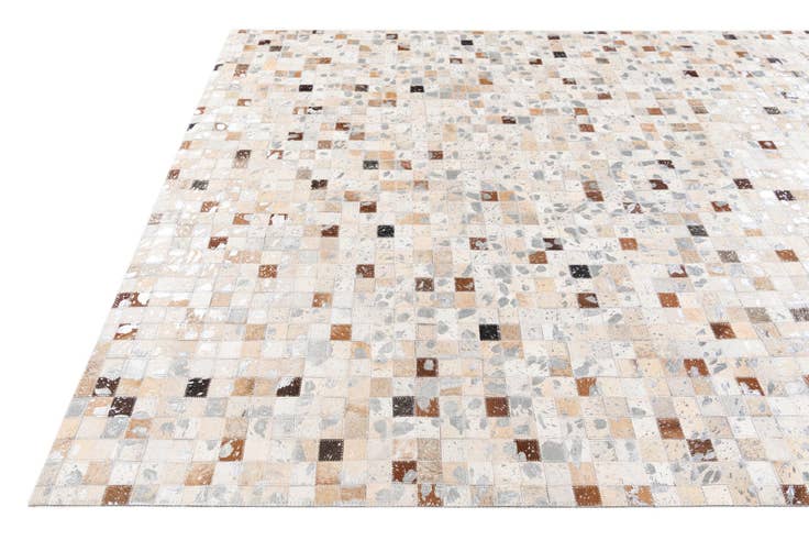 Detail image of 5' 1 x 7' 11 Cowhide Stocks Rug