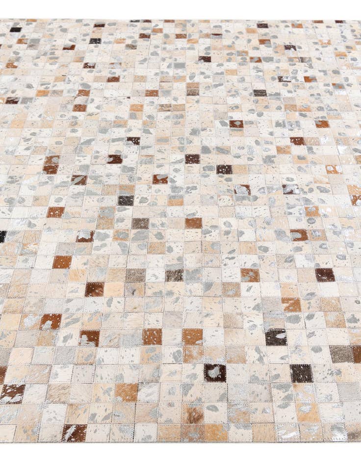 Detail image of 5' 1 x 7' 11 Cowhide Stocks Rug