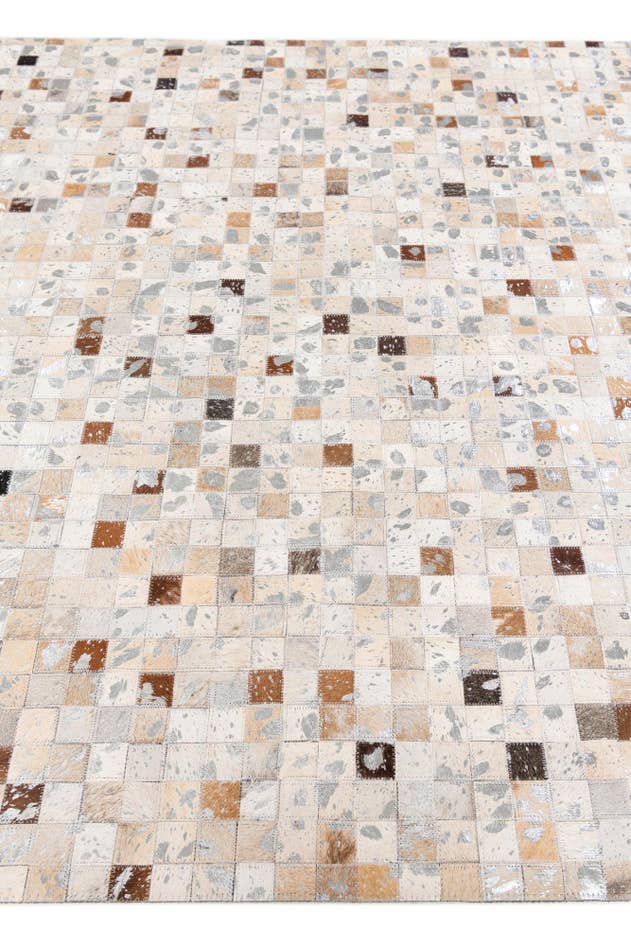 Detail image of 5' 1 x 7' 11 Cowhide Stocks Rug