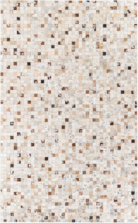 Detail image of 5' 1 x 7' 11 Cowhide Stocks Rug