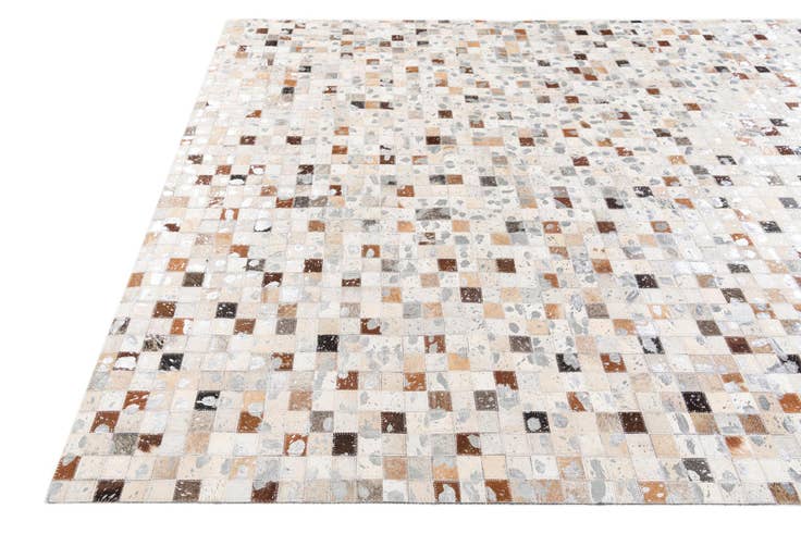 Detail image of 5' 1 x 8' Cowhide Stocks Rug