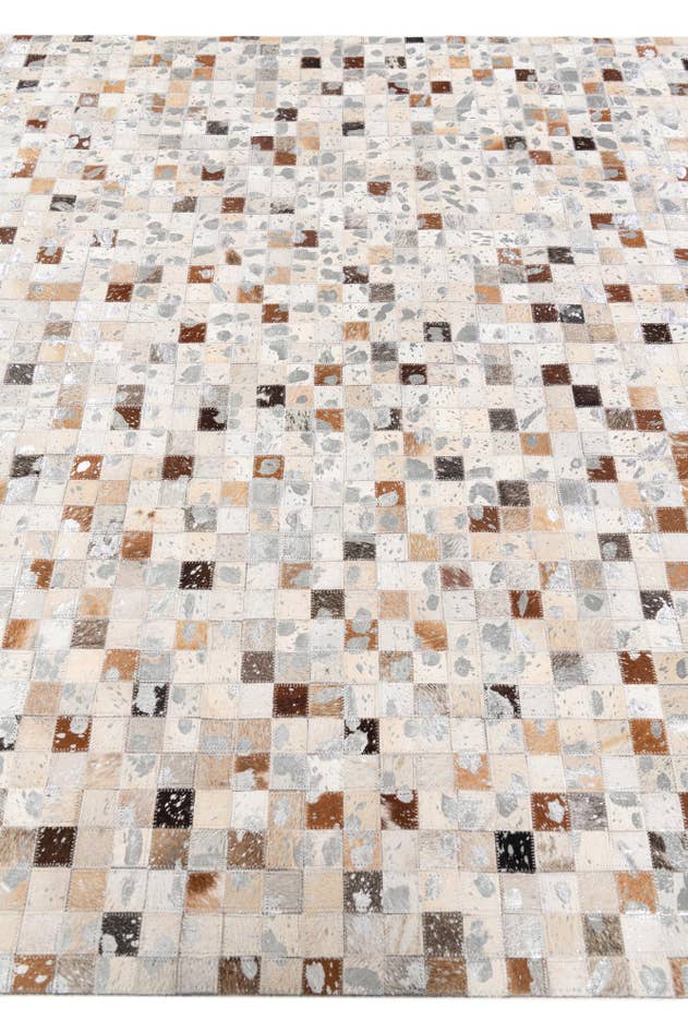 Detail image of 5' 1 x 8' Cowhide Stocks Rug