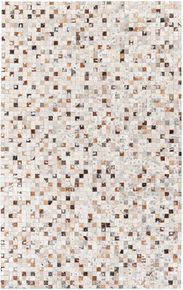 Detail image of 5' 1 x 8' Cowhide Stocks Rug