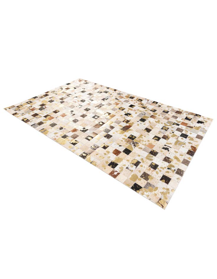 Detail image of 5' x 7' 11 Cowhide Stocks Rug