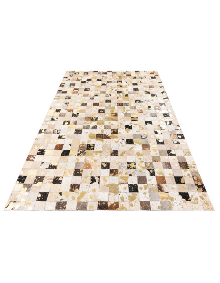 Detail image of 5' x 7' 11 Cowhide Stocks Rug