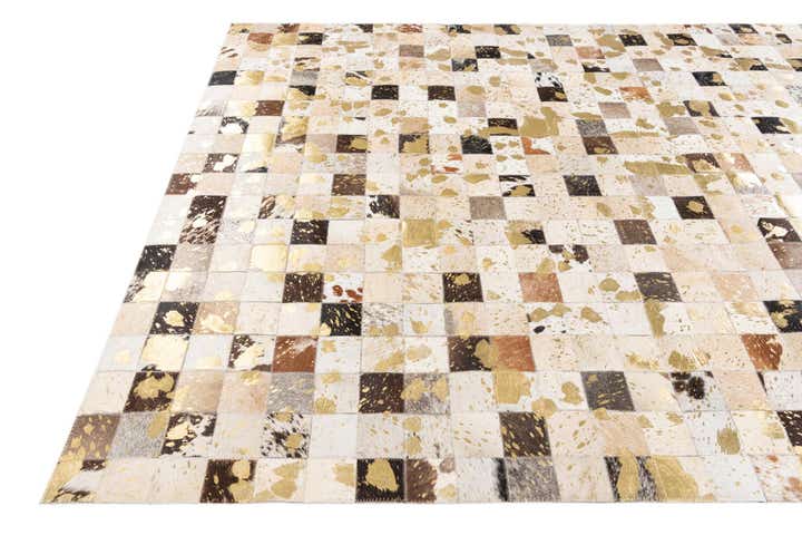 5' x 7' 11 Cowhide Stocks Rug