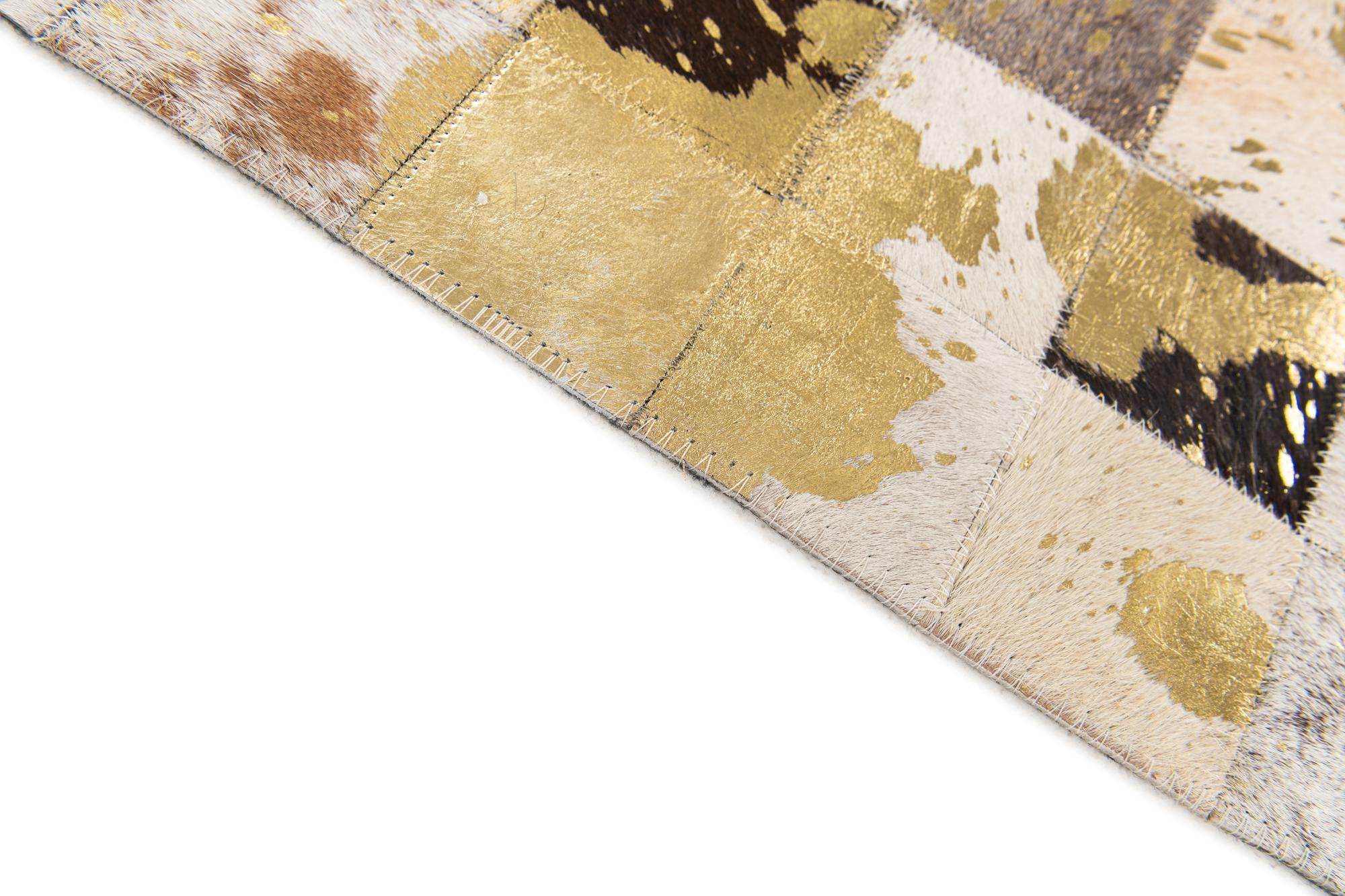 5' x 7' 11 Cowhide Stocks Rug