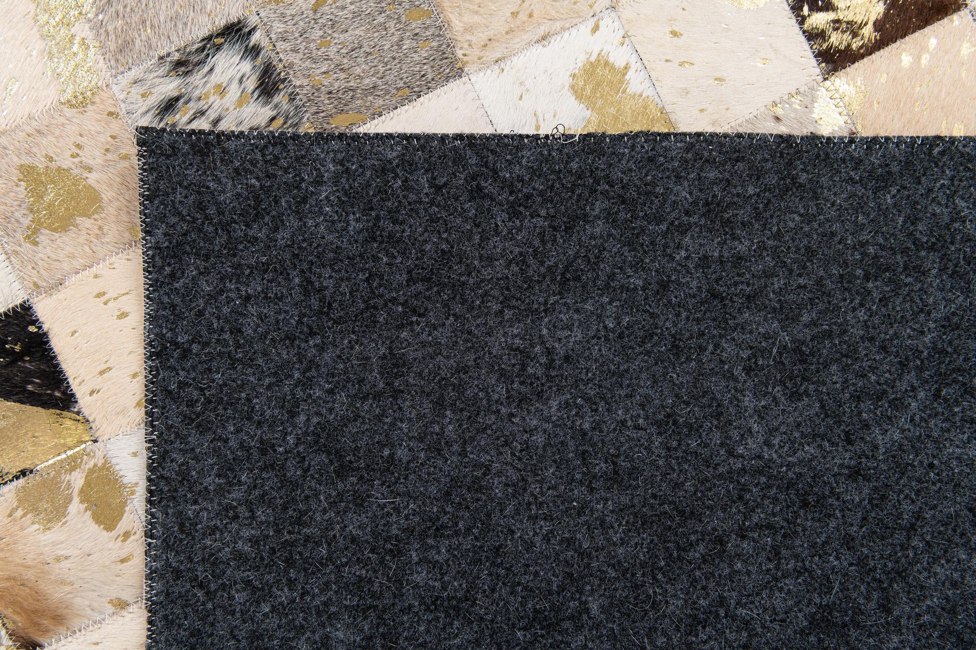 5' x 7' 11 Cowhide Stocks Rug
