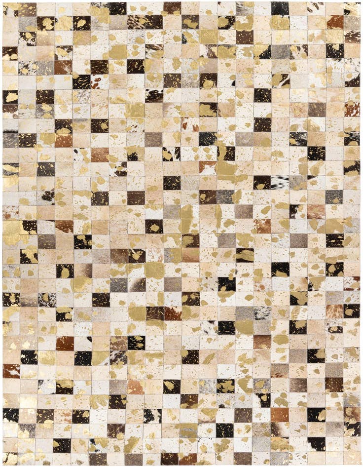 Detail image of 5' x 7' 11 Cowhide Stocks Rug