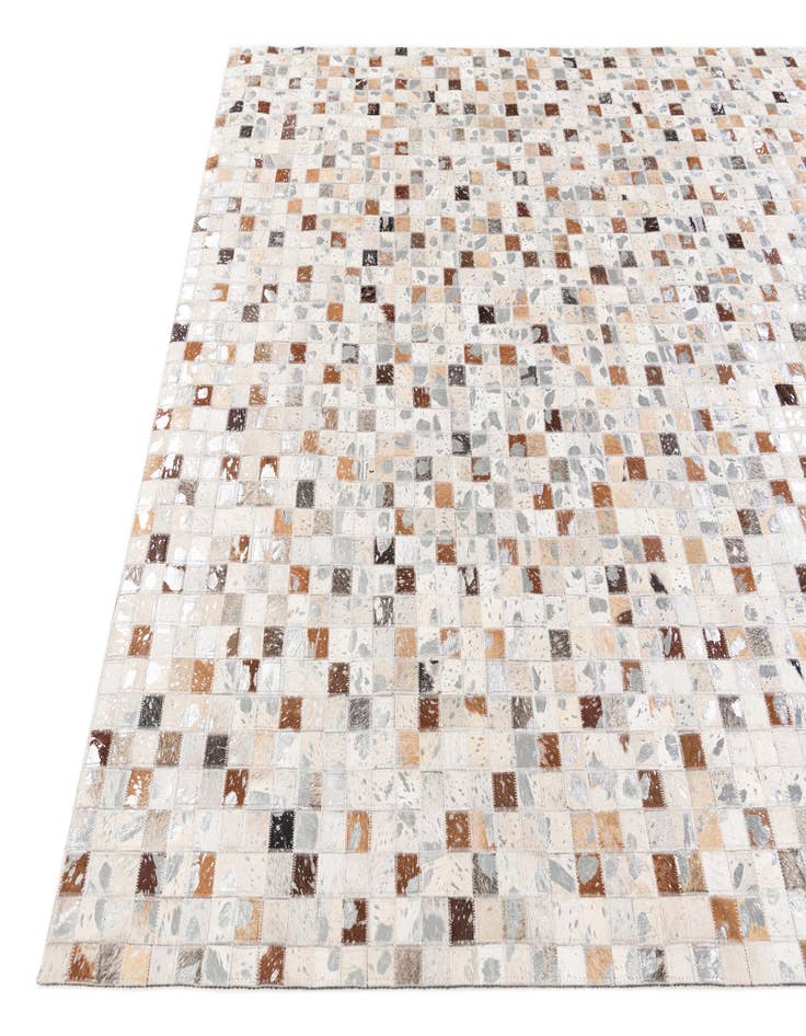 Detail image of 5' x 8' Cowhide Stocks Rug