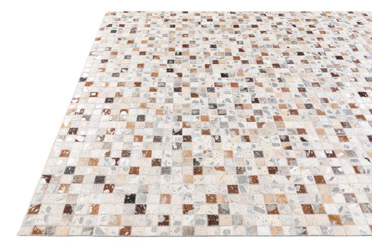 Detail image of 5' x 8' Cowhide Stocks Rug