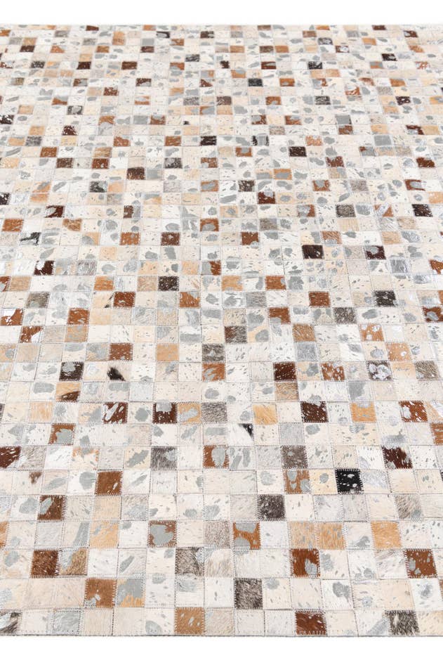 Detail image of 5' x 8' Cowhide Stocks Rug