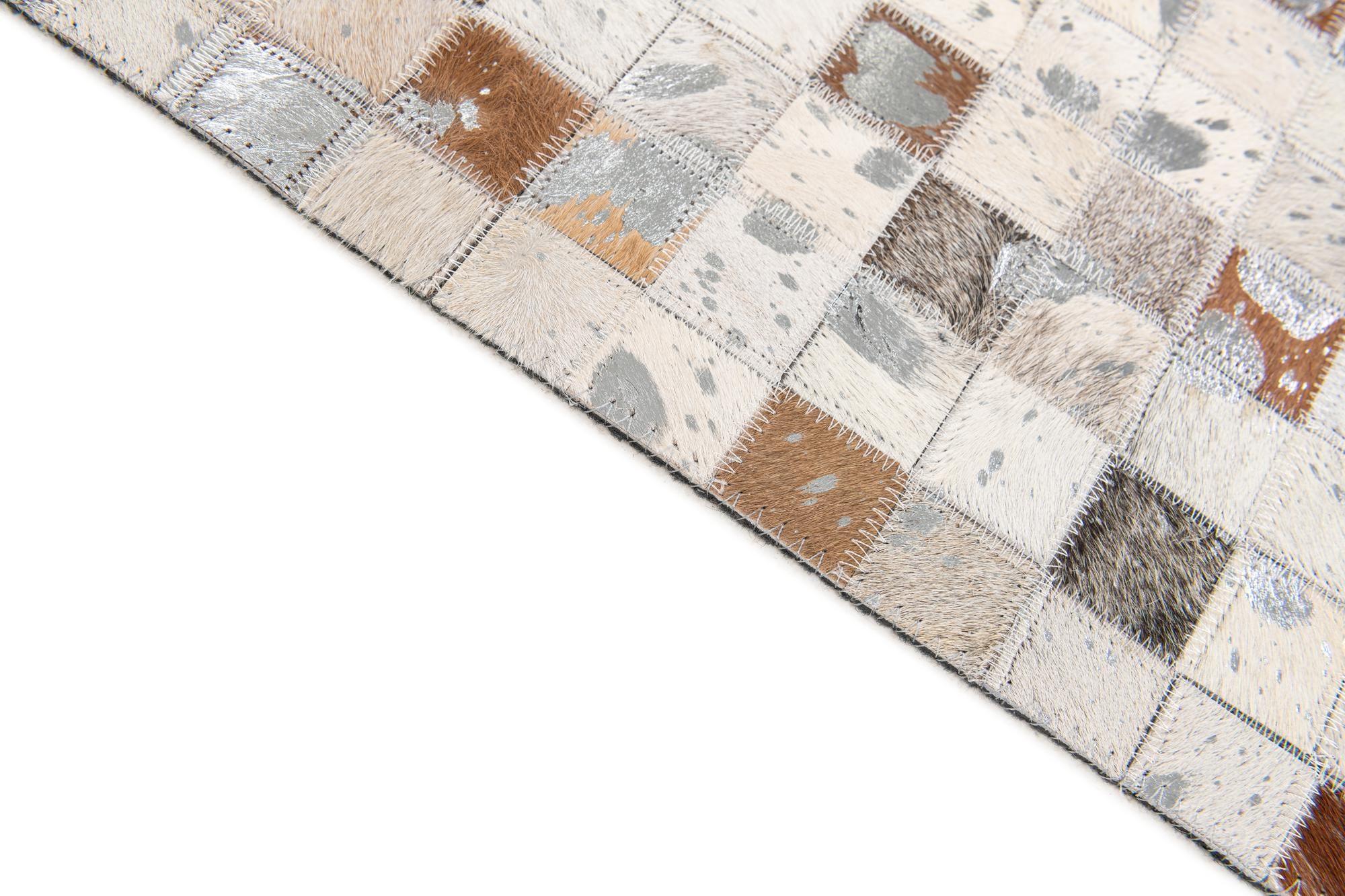 5' x 8' Cowhide Stocks Rug