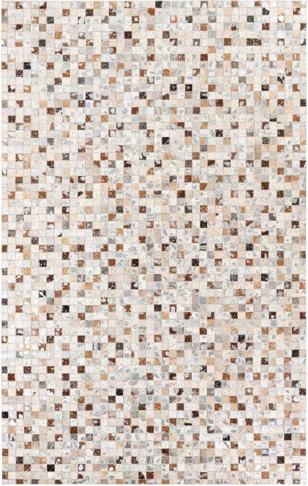 Detail image of 5' x 8' Cowhide Stocks Rug