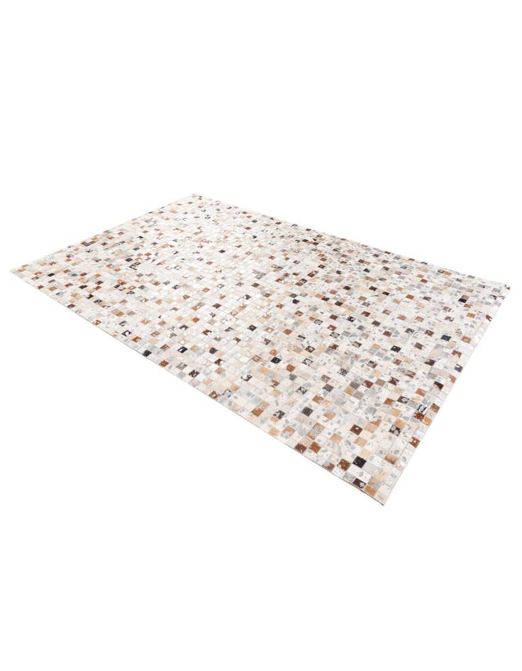 Detail image of 5' 1 x 7' 11 Cowhide Stocks Rug