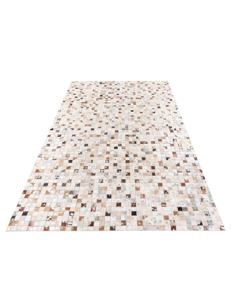 Detail image of 5' 1 x 7' 11 Cowhide Stocks Rug