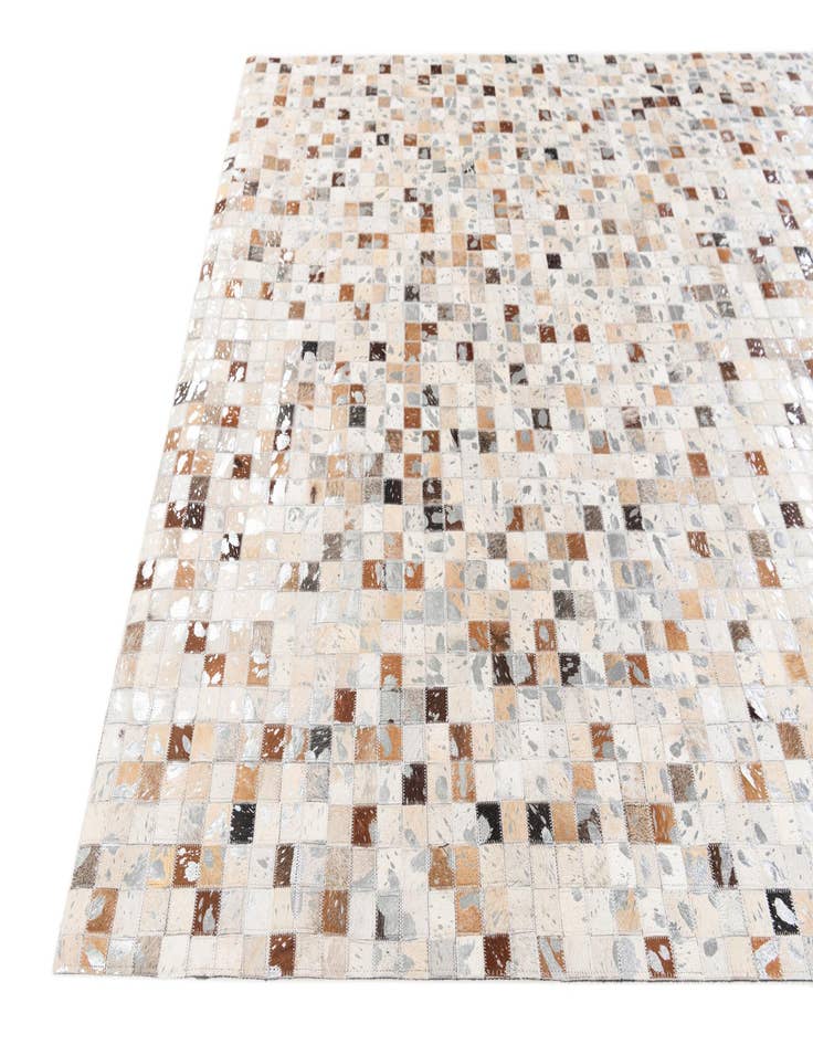 Detail image of 5' 1 x 7' 11 Cowhide Stocks Rug