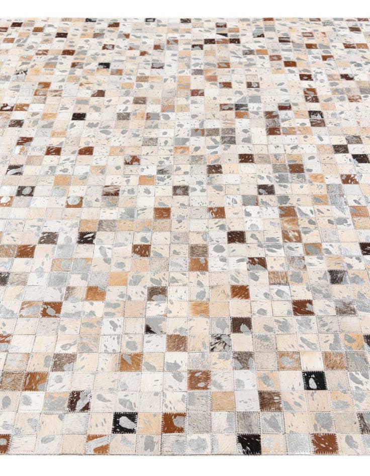 Detail image of 5' 1 x 7' 11 Cowhide Stocks Rug