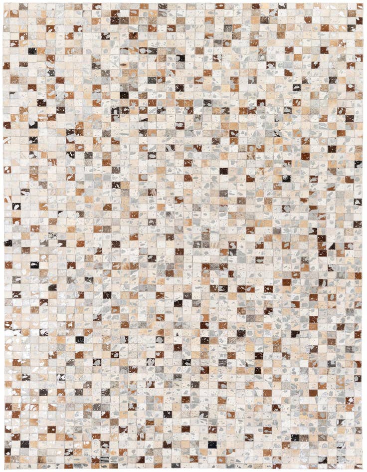 Detail image of 5' 1 x 7' 11 Cowhide Stocks Rug