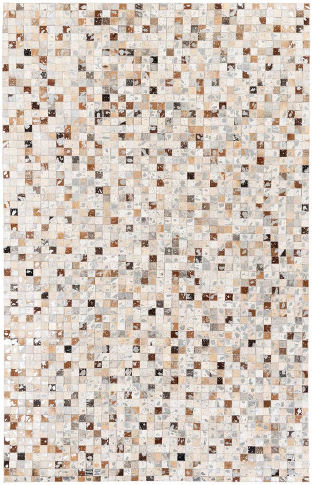 Detail image of 5' 1 x 7' 11 Cowhide Stocks Rug