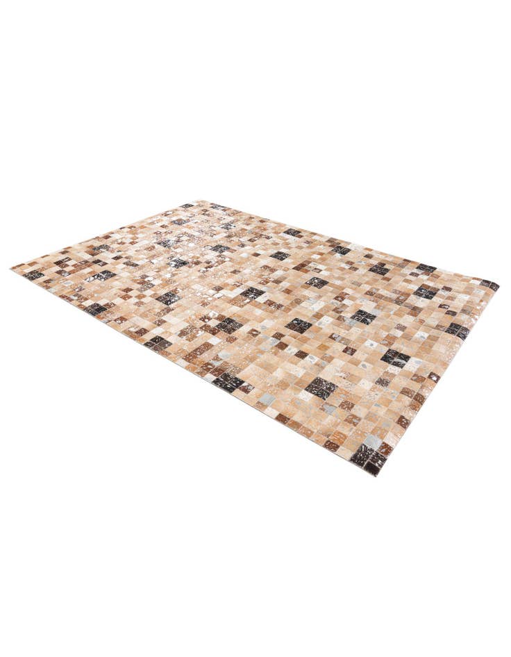 Detail image of 5' 2 x 7' 6 Cowhide Stocks Rug