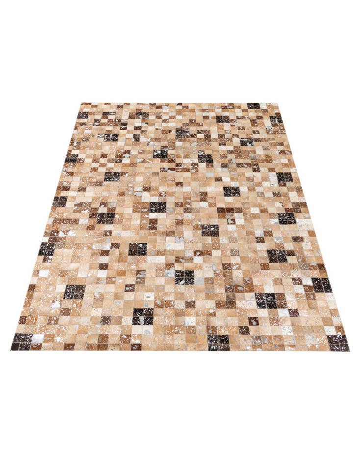 Detail image of 5' 2 x 7' 6 Cowhide Stocks Rug