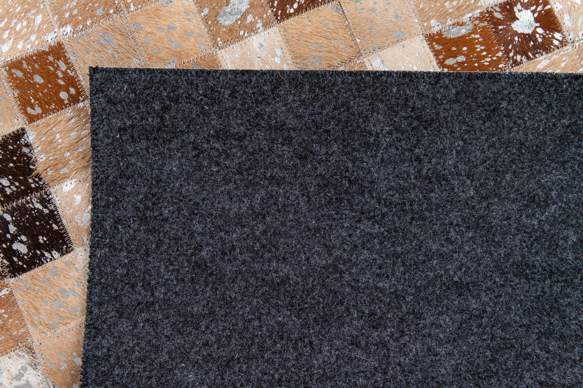 5' 2 x 7' 6 Cowhide Stocks Rug