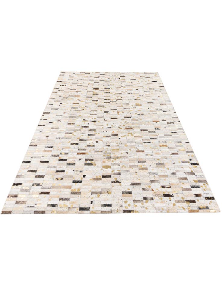 Detail image of 5' 2 x 7' 11 Cowhide Stocks Rug
