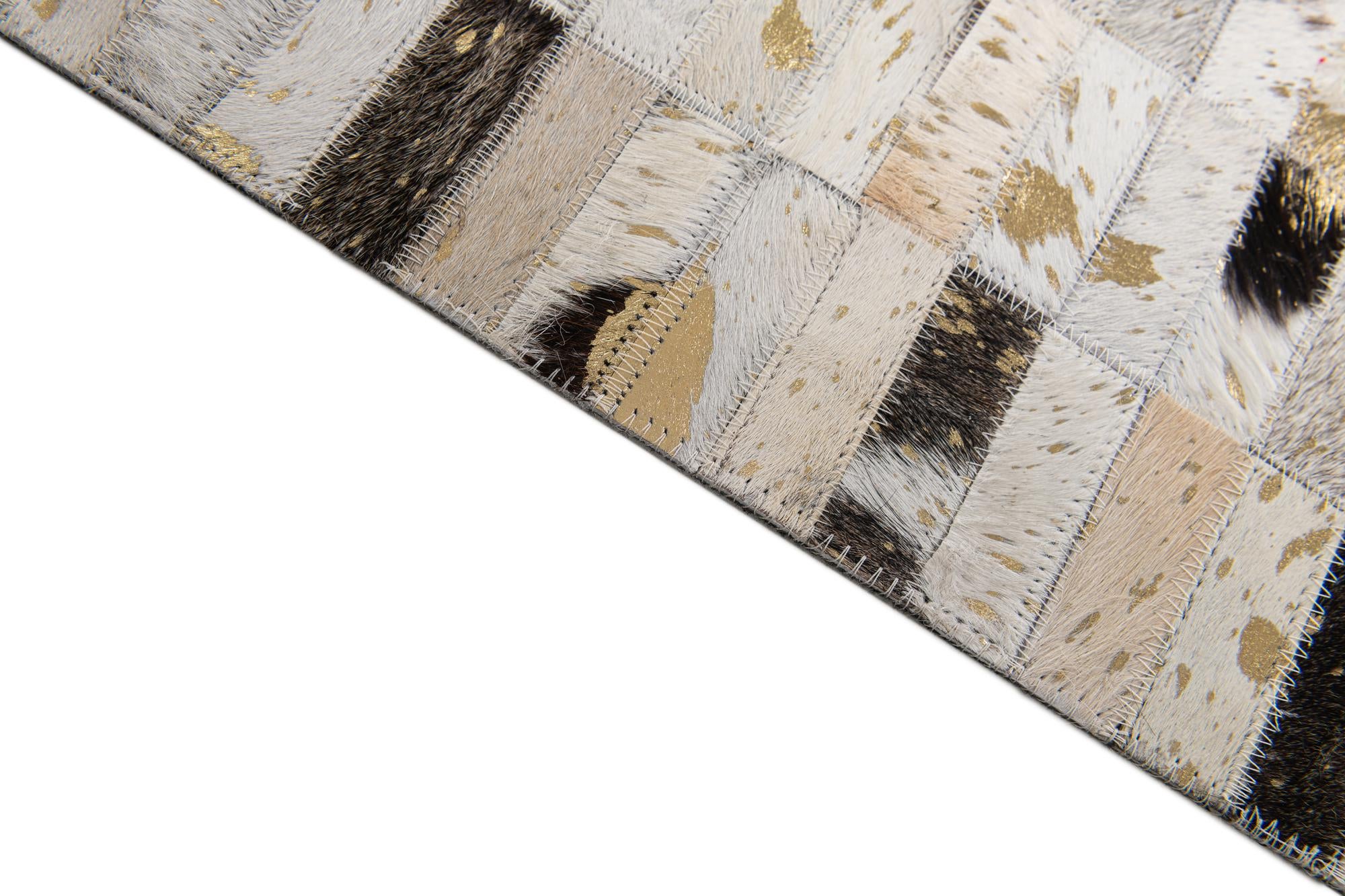 5' 2 x 7' 11 Cowhide Stocks Rug