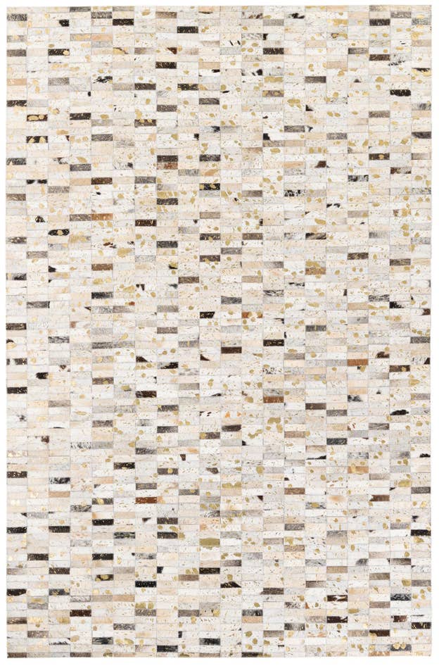 Detail image of 5' 2 x 7' 11 Cowhide Stocks Rug